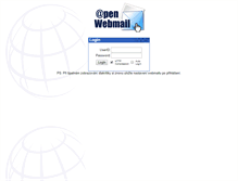 Tablet Screenshot of mail.mostarnamezice.cz