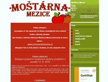 Tablet Screenshot of mostarnamezice.cz